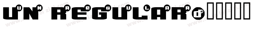 un regular字体转换